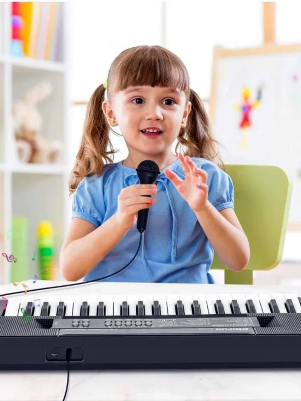 37-Key Electronic Keyboard - Black - Picture 3 of 17